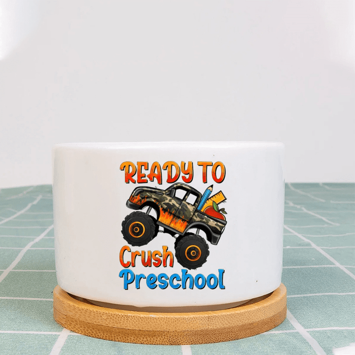 Personalized Teacher Plant Pot, Gift For Teacher, Kinder, Pre-K, Primary, Desk Decoration, Teacher Day Gift