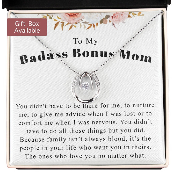 Badass Bonus Mom Gift, Badass Bonus Mom Necklace, Bonus Mom Mother's Day Gift, Bonus Mom Gift from Daughter