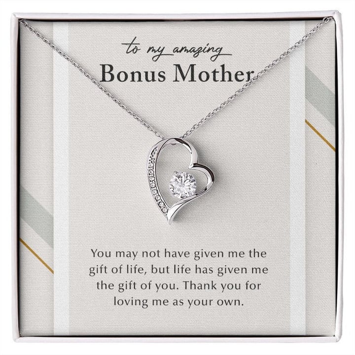 Sentimental Gift for Bonus Mother, Step Mom Gift, Present for Stepmom Bonus Mom Necklace, Stepmom Necklace, Step Mother's Day Gift from Bride