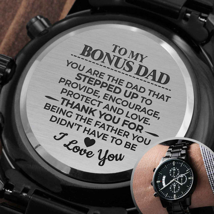 Step Dad Gift, Bonus Dad Watch, Father's Day Gift From Daughter, Retirement Gift, Stepfather Birthday Gift, Watch For Men