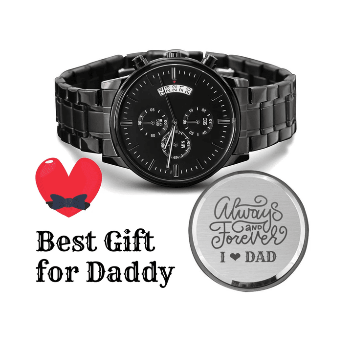 Engraved Watch Gift for Dad, Father’s Day gift for Daddy, Birthday Gift for Dad, Engraved Watch for Him, Dad Watch from Daughter