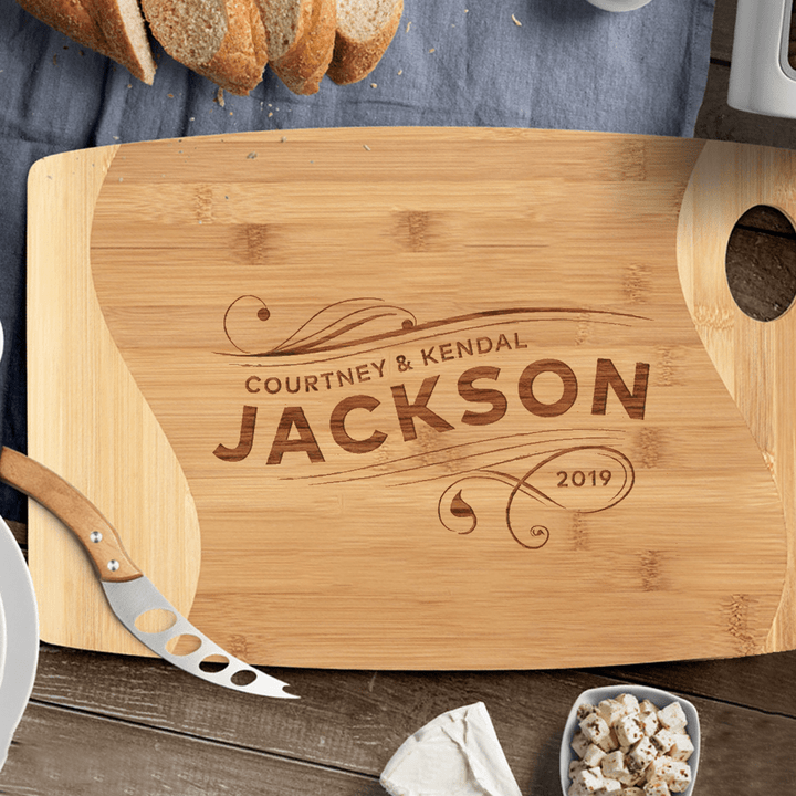 Personalized Cutting Board for Couples - Custom Name - Wedding Gifts - Housewarming Gift - Gift For Friends
