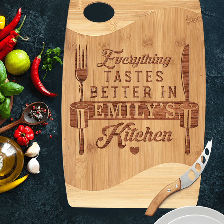 Personalized Cutting Board Gifts for Mom - Mom Makes Everything Better - Mother's Day Gift - Custom Name