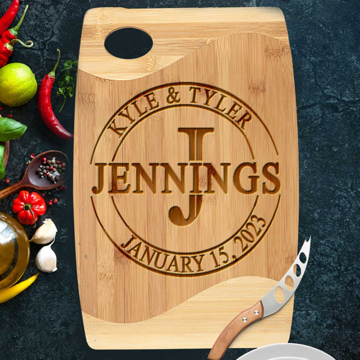 Personalized Cutting Board for Wedding Gift, Housewarming Gift, Engagement Gift for Fiance, Gift for Mom Kitchen Utensils