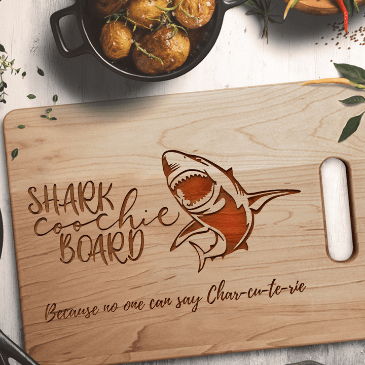 Shark Coochie Board, No One Can Say Charcuterie, Charcuterie Board, Serving Board, Funny Cutting Board