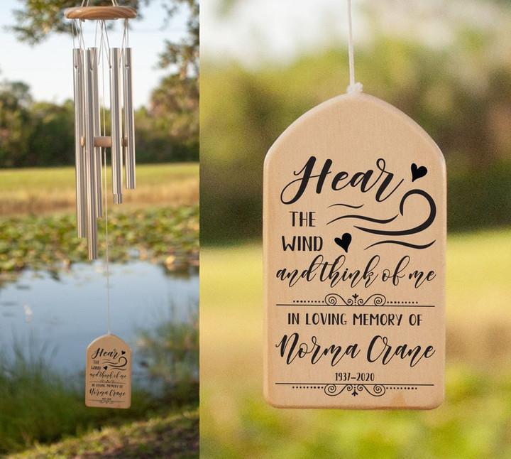 In Memory Wind Chime, Personalized Wind Chime, Remembrance Wind Chime, Memorial Tribute Wind Chime, Bereavement Gift, In Memory