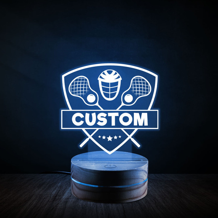 Personalized Lacrosse Night Light, Gift For Son and Daughter, Gift For Team, Decor For The Bedroom