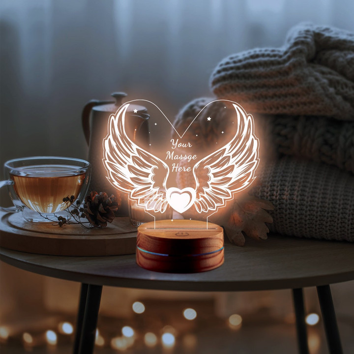 Angel Wings Night Light For Couples, Bridesmaid Gifts, Engagement Fairy Lights, Decor For The Bedroom