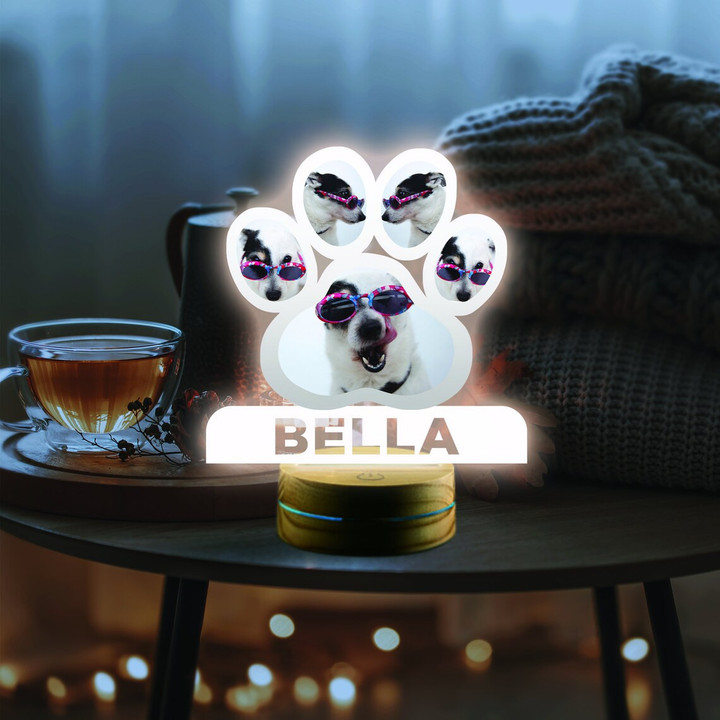 Personalized Funny Pet Lover Night Light - Custom Dog Lamp for Dog Lover Gift - Decor For The Bedroom