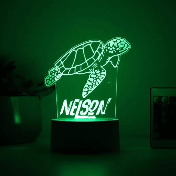 Sea Turtle Night Light, Personalized Night Lights Kids, Bedroom Night Lights, Kids Bedroom Decor, Gift For Kids