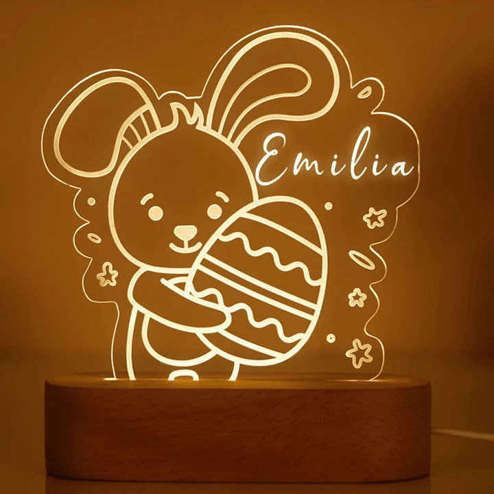 Personalized Night Light - Baby Easter gifts, Custom Name Light Night kids Gifts, Kids Baby Room Decor