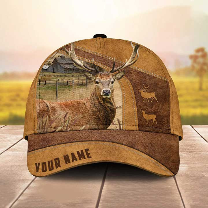 Personalized Deer Hats for Farmers, Deer Hunting Classic Cap for Men, Gift for Dad