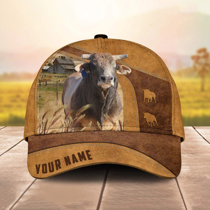 Dilypod Personalized Bucking Bull Hat for Farmers, Yak Cattle Classic Cap for Men, Husband