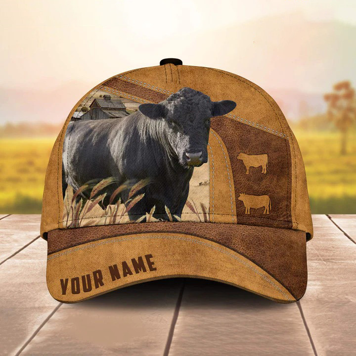 Dilypod Personalized Lowline Angus Hat for Farmers, Lowline Angus Retro Cap for Husband, Men