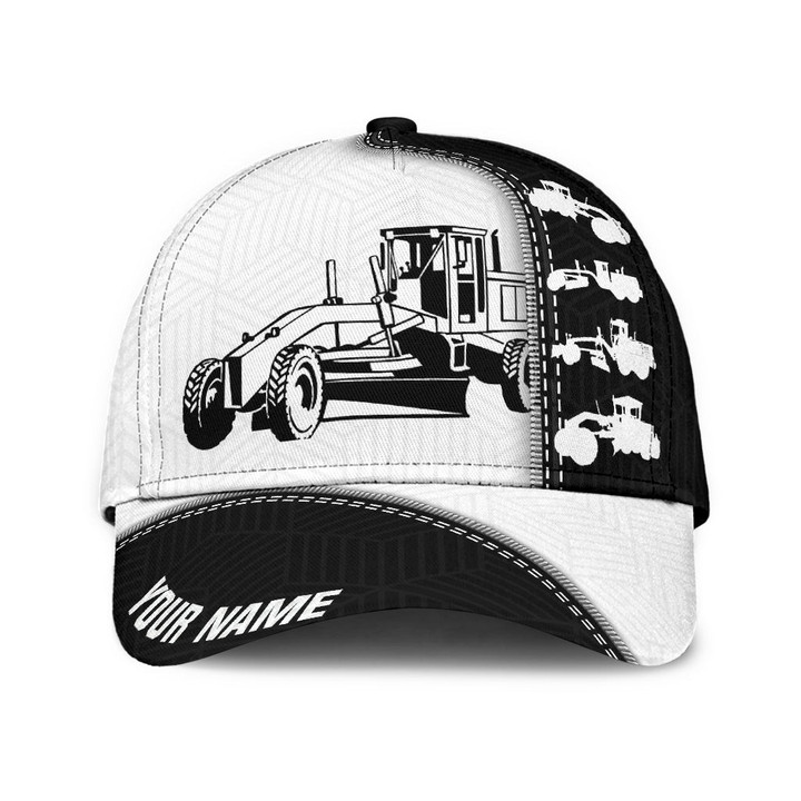 Personalized Grader Hat for Grader Driver, Grader Equipment Retro Classic Cap for Men, Husband