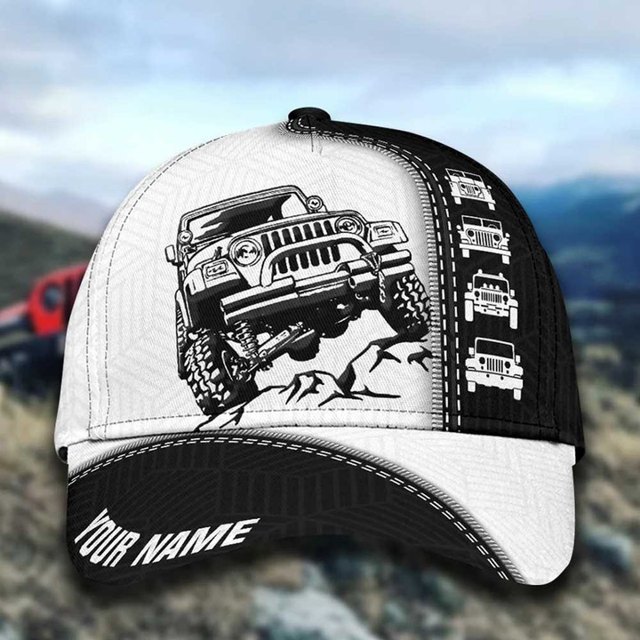 Personalized Jee Car Classic Cap for Men, Jee Hat for Car Lovers