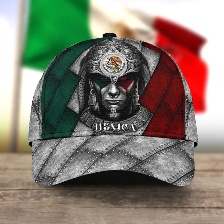 Customized Mexico Aztec Pride 3D Classic Cap, Aztec Mexico Hat for Men, Mexican