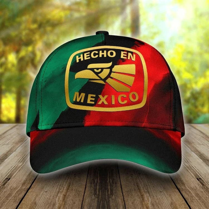 Customized Hecho En Mexico Aztec 3D Classic Cap for Men, Women Mexican
