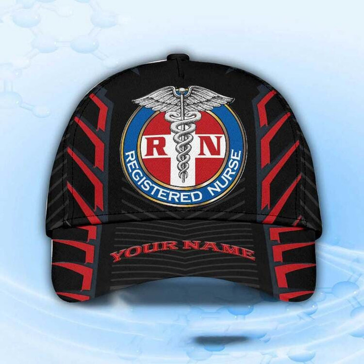 Personalized RN Nurse Classic Cap, Registered Nurse Logo Hat for Women, Nurse's Day Gift