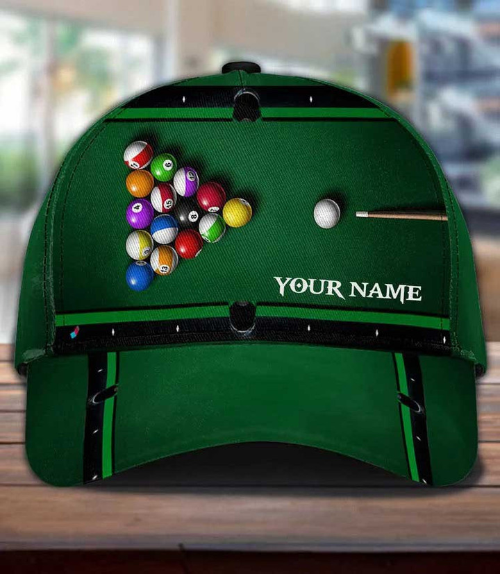 Personalized Billiard Table Classic Cap, Gift For Billiard Snooker Lovers hat for Men, Women