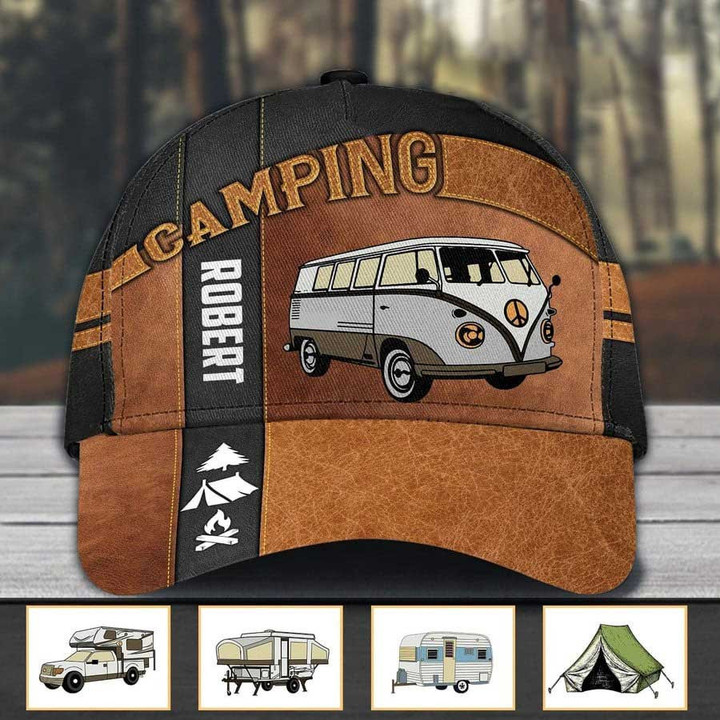 Personalized Camping Classic Cap for Family Camping, Camping Hat for Campers