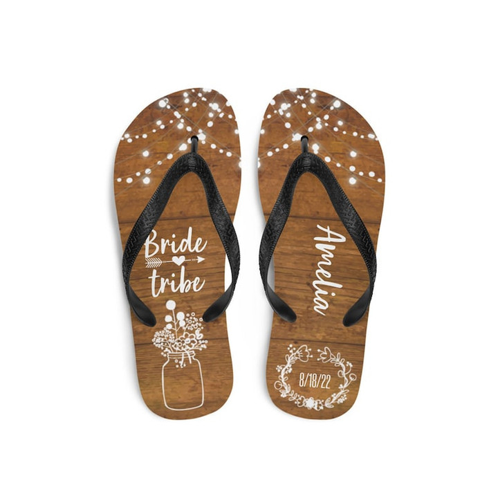 Personalized Tribe Flip Flops, Gift For Family, For Friends, Flip Flops For Outdoor Party