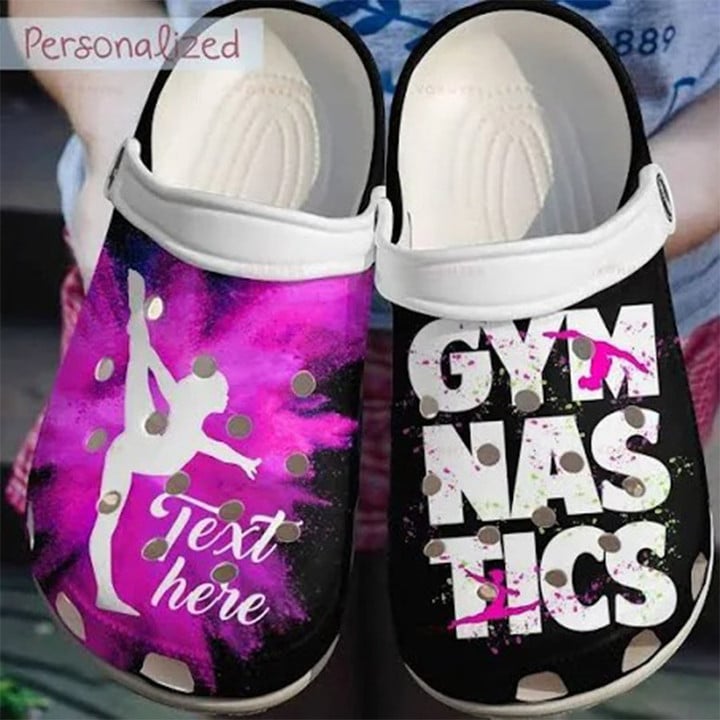Gymnastics Crocs, Personalized Clog Shoes, Custom Name Crocs Comfortable For Women, Men, Kids