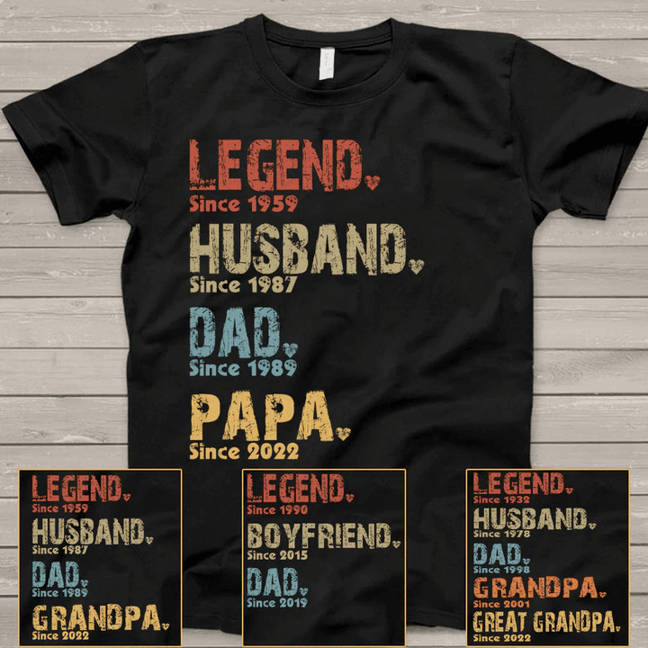 Legend Husband Dad Grandpa, Papa shirt, Father's day gift