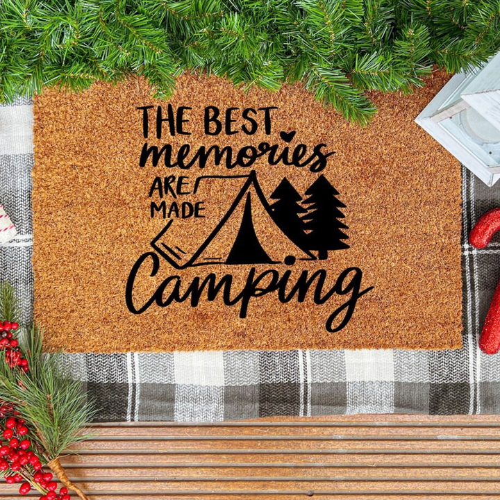 Best Camper Gift, Gift For Camper, Personnalized Camping Coir Doormat