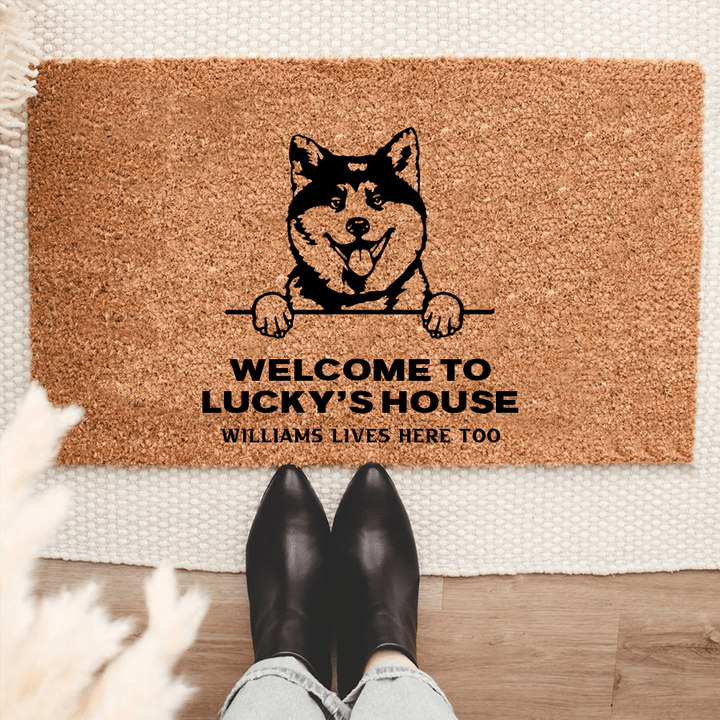 Gift For Dog Welcome Door Mat Personalized Dog Coir Doormat Gift For Pet Lovers