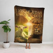 The Lion of Judah Jesus Christ Fleece Blanket Sherpa Blanket Christian Blanket Christmas Gift Home Decor