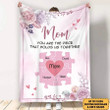 Personalized Puzzle Mom Throw Blanket, You are the piece that hold us together, Gift for Mom