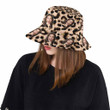 Custom Photo Face Leopard Unisex Bucket Hat for Men, Women, Leopard Lovers