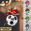 Personalized soccer Christmas Ornament-Great Gift Idea For Soccer Players & Soccer Lovers