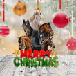 Horses Merry Christmas Tree Decor, Personalized Horse Acrylic Christmas Ornament For Him Her Horse Lover