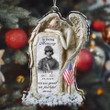 Loving Memory Acrylic Ornament - Memorial Gift Idea For Veteran - Upload Photo - Well Done, Good And Faithful Servant