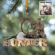 Customized Photo Ornament - Personalized Photo Mica Ornament - Christmas Gift For Hunting Lovers, Family Members