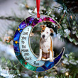 I Love you to the Moon and Back Cute Dog Puppy Pet Personalized Acrylic Ornament