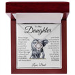 Father & Daughters Necklace - This Old Bull Will Always have your back, Love Knot Necklace, Necklace for Daughter