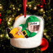 Baby Newborn Funny My First Christmas Upload Photo Personalized Acrylic Ornament