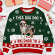 Personalized Christmas Pet Mom Dad Ugly Sweater, Upload Pet Photo Ugly Sweater Xmas Gift For Dog Cat Lovers