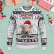 Charolais Moo Moo Moo Ugly Sweater Xmas, Custom Cow Ugly Sweatshirt Gift For Farmer Cow Lover