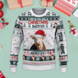 Hereford Merry Christmas Ugly Sweater Xmas, Custom Cow Ugly Sweatshirt Gift For Farmer Cow Lover