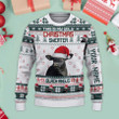 Black Angus Moo Moo Moo Ugly Sweater Xmas, Custom Cow Ugly Sweatshirt Gift For Farmer Cow Lover