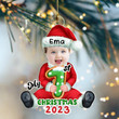 Baby First Christmas Upload Photo Personalized Acrylic Ornament