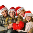 Dilypod Personalized Family Santa Hat, Custom Family Member Names, Warm Santa Beanie, Christmas Gift