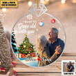 I Want To Grow Old With You Personalized Photo Couple Acrylic Ornament, Christmas Gift For Husband Wife, Anniversary