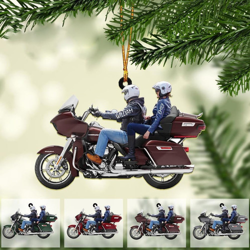 2023 New Release Personalized Biker Couple Ultra Limited Motorcycle Ornament