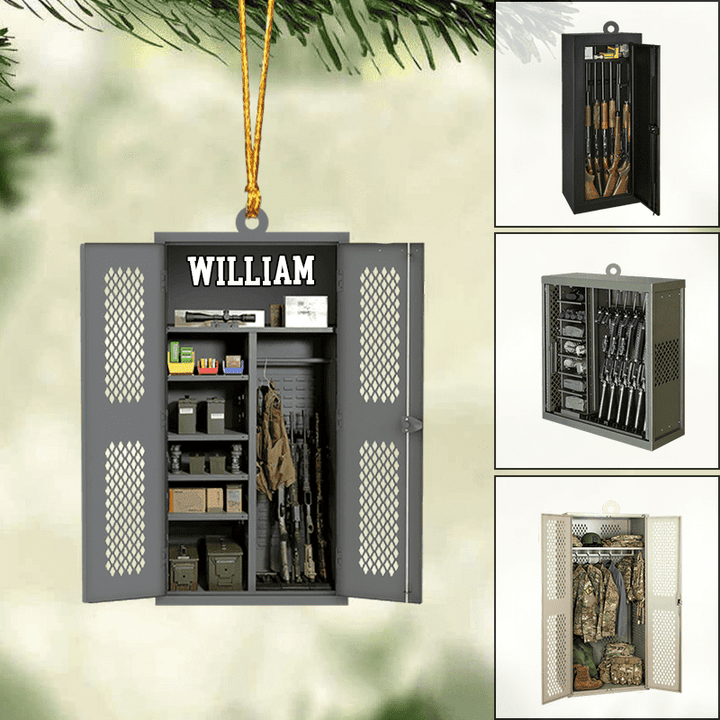 Military Weapon Rack Collection Custom Flat Acrylic Ornament, Gifts For Soldiers, Veterans