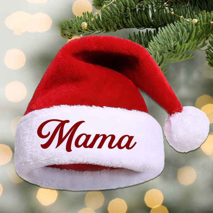 Personalized Mama Claus Santa Hat Christmas Gift for Mom